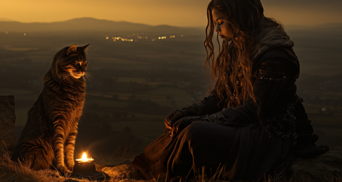 A mage and her cat